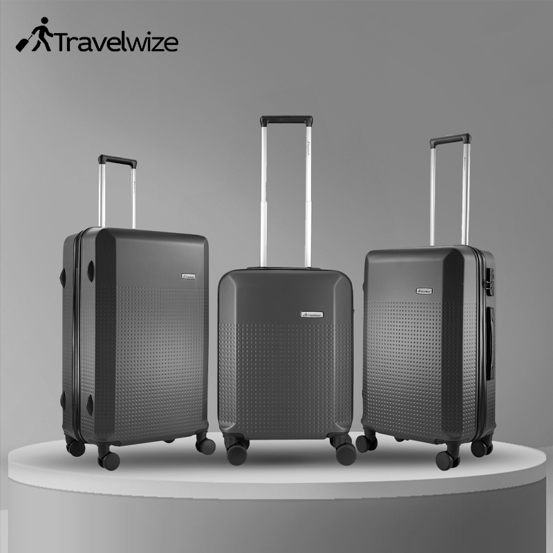 Cyclone 3-Piece Granite ABS Luggage Set