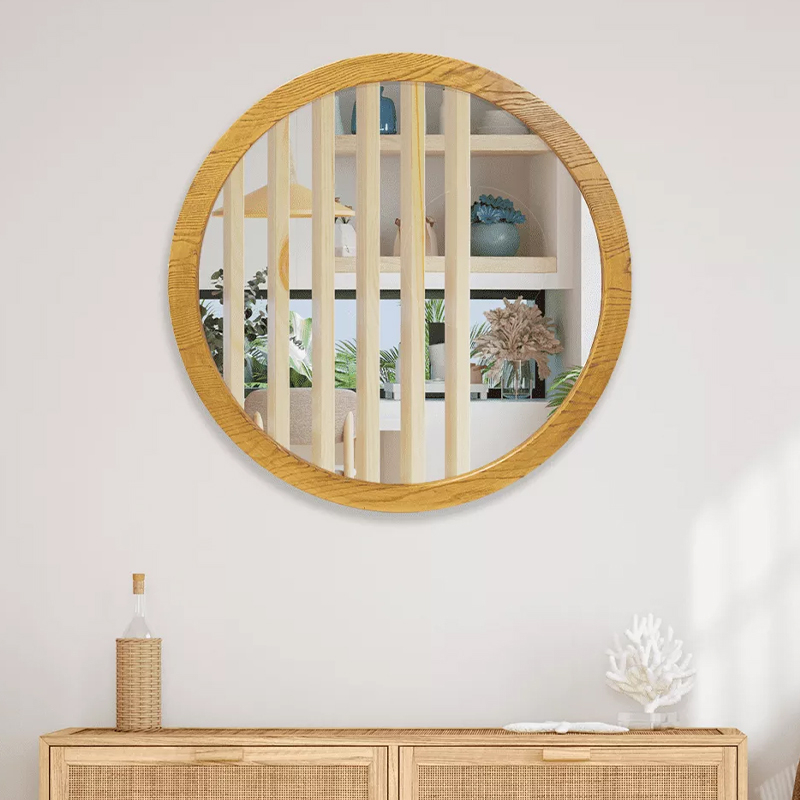 31 off on C&G Jane Round Wood Finish Mirror OneDayOnly