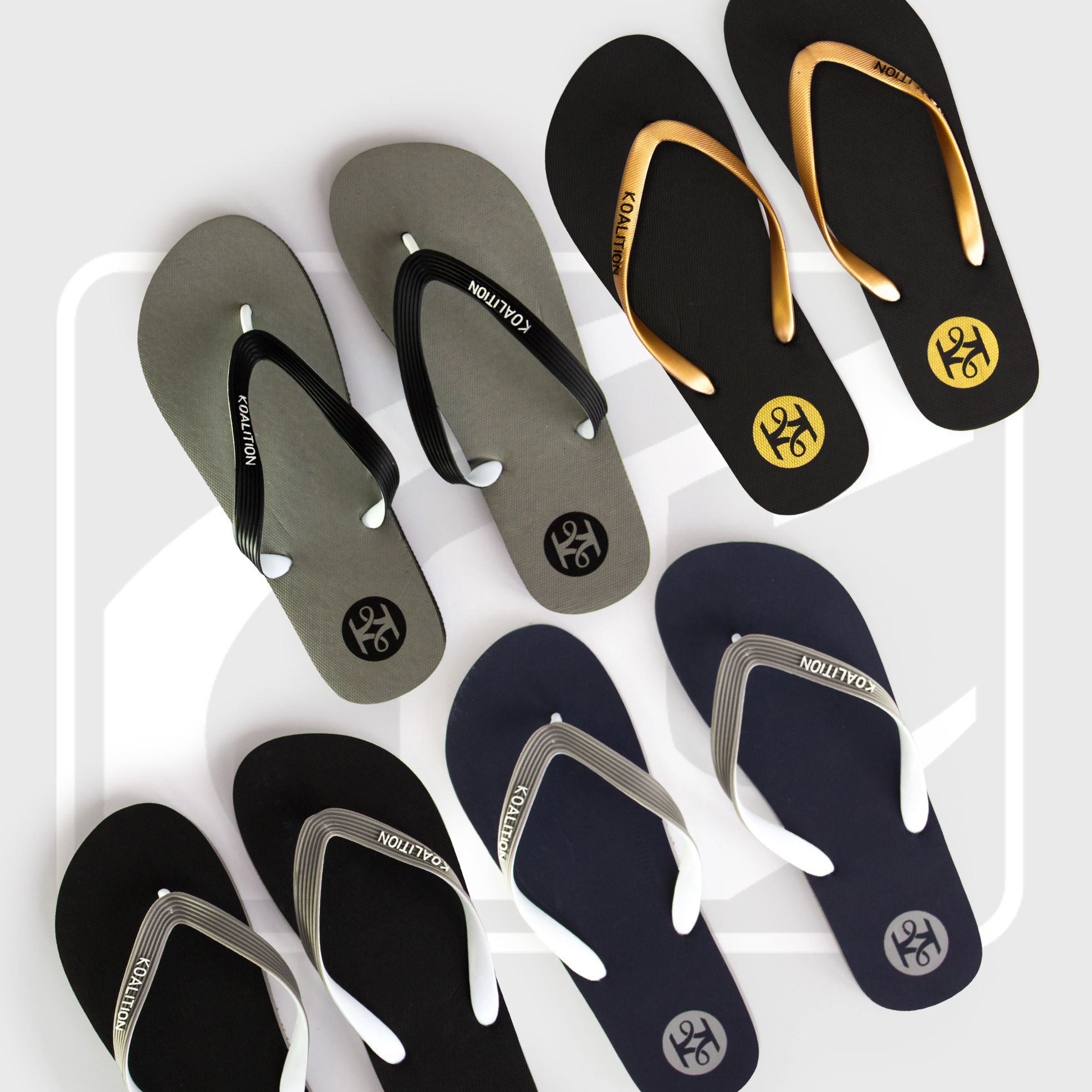 2x Men's or Ladies Koalition Flip Flop Sandals