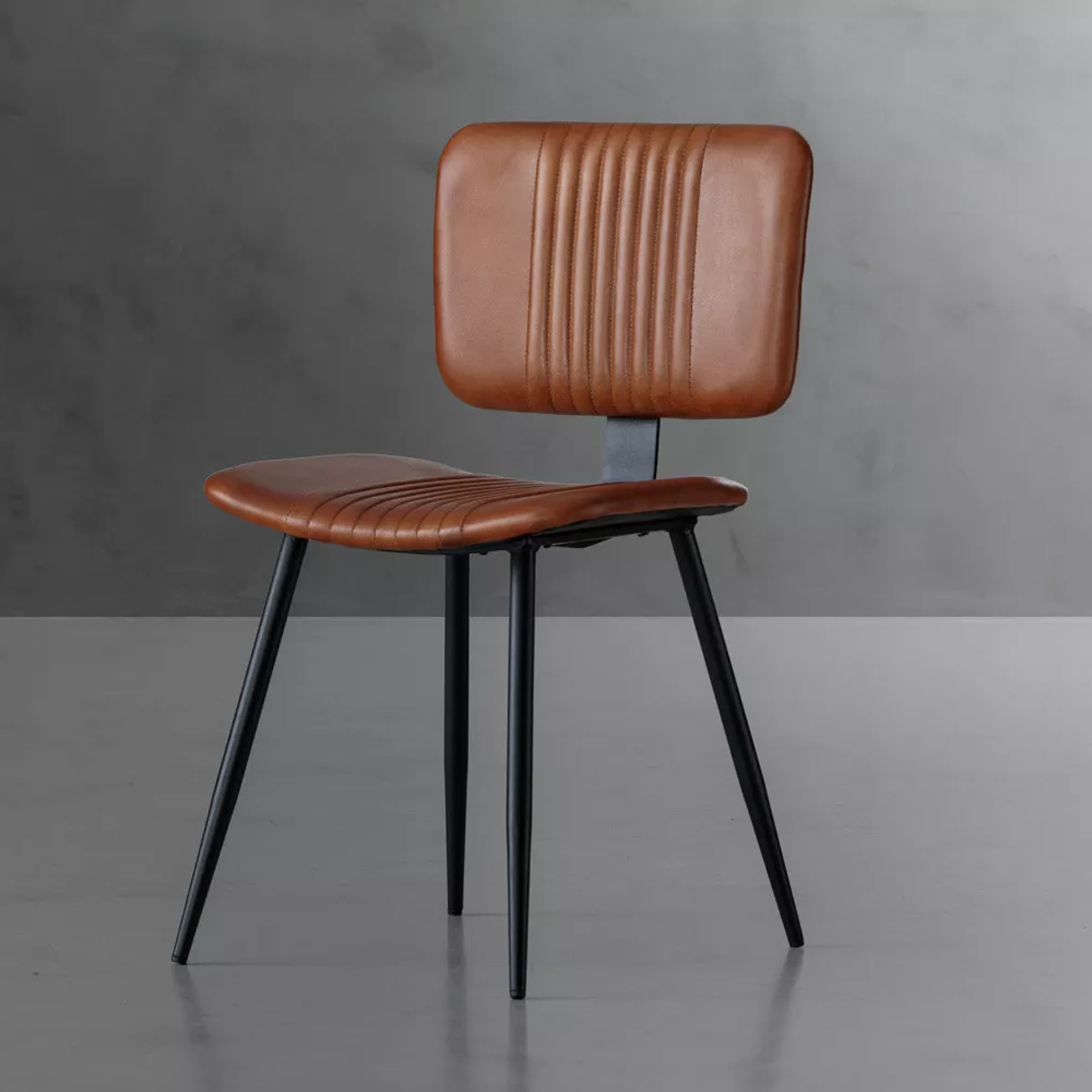 Bourbon Leather Dining Chair