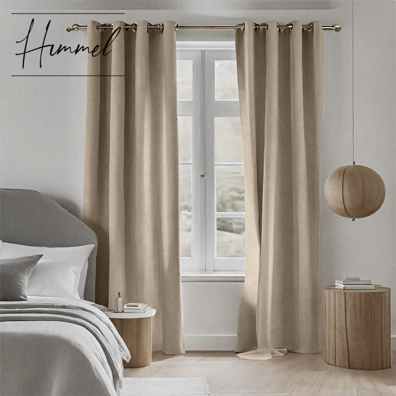 Dakota Textured 100% Block Out Eyelet Curtain