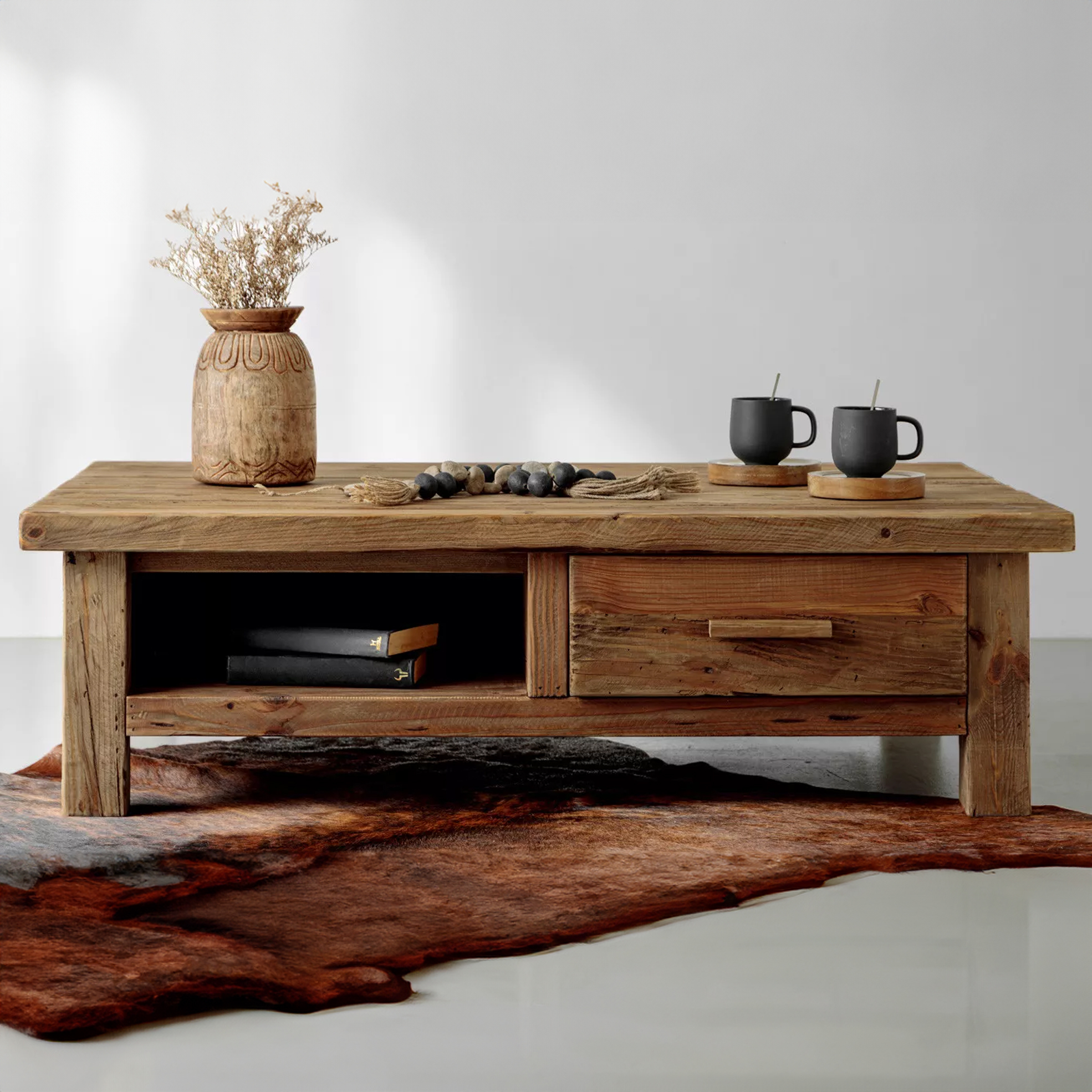 Solid Reclaimed Pine Coffee Table