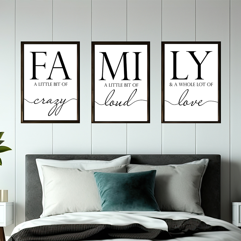 3x A3 Family Artistic Prints