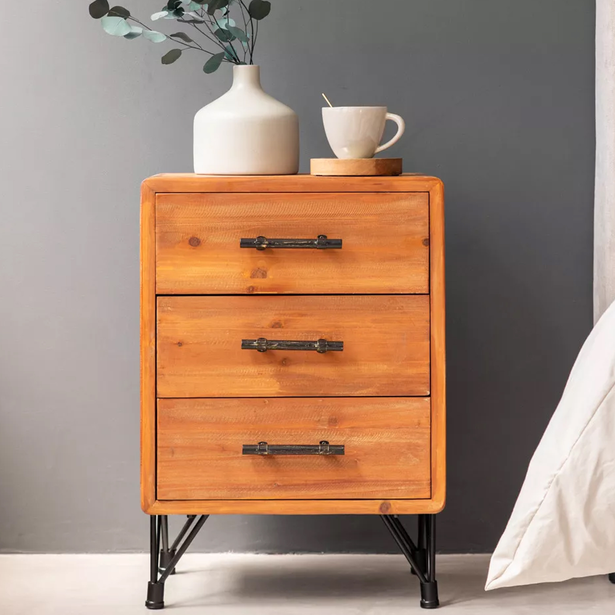 3-Drawer Industrial Pedestal