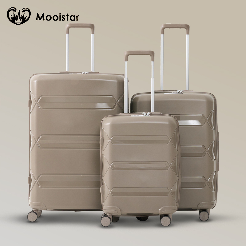 Dubai Power 3-Piece Hard Shell Luggage Set – Mega Strong – Black