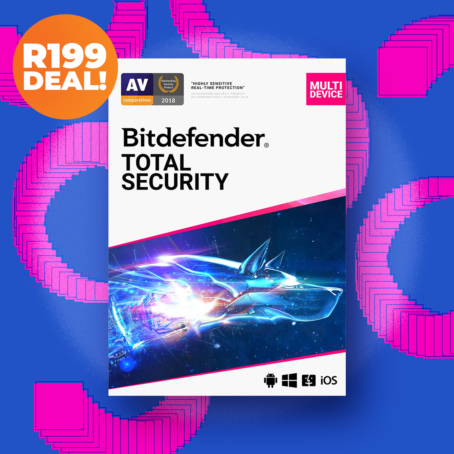 64% off on Bitdefender 5-Device Total Security | OneDayOnly