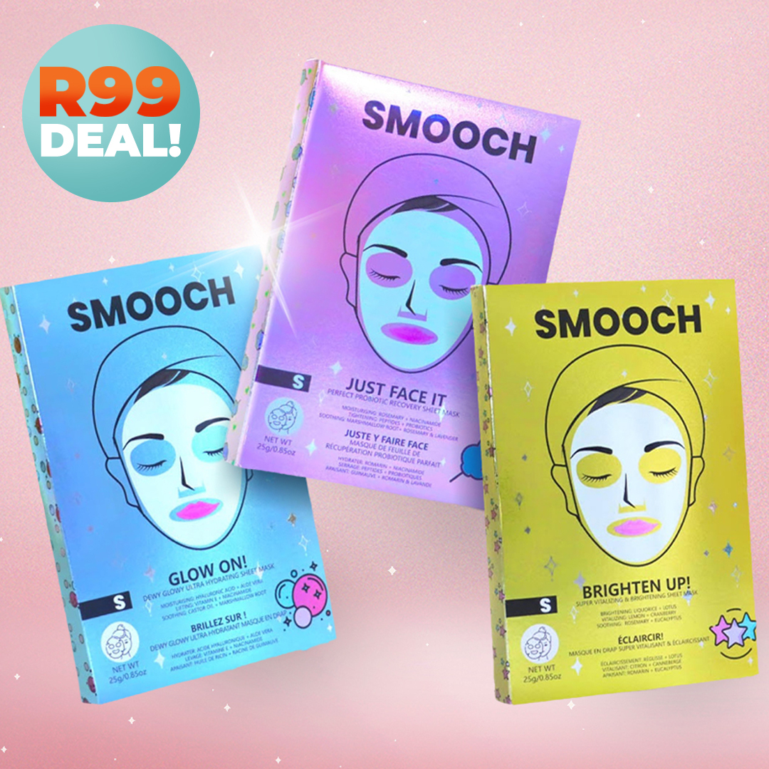 51% off on SMOOCH Sheet Masks (3's) | OneDayOnly