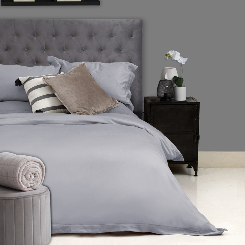 400TC Oxford Satin Stitch Duvet Cover with Pillowcases