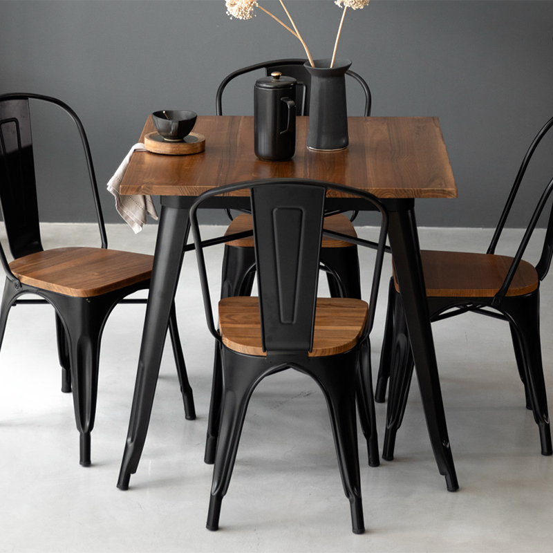 4-Seater Metal Dining Set