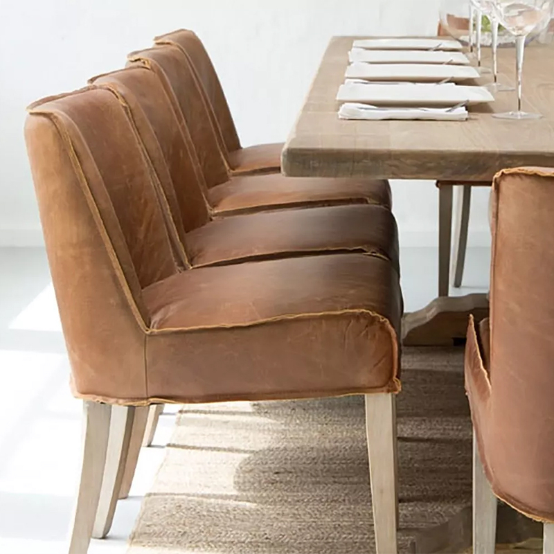 8-Seater 2.4m Leather Dining Set