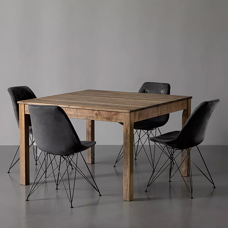 Solid Rubberwood Square Dining Table