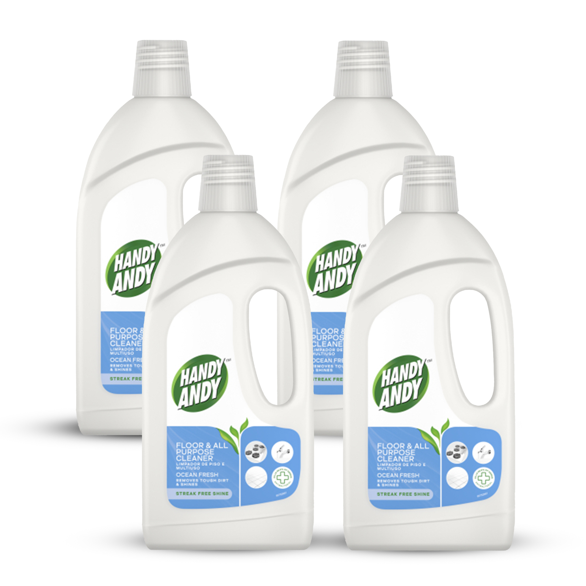 4x 750ml All-in-1 Floor Cleaner