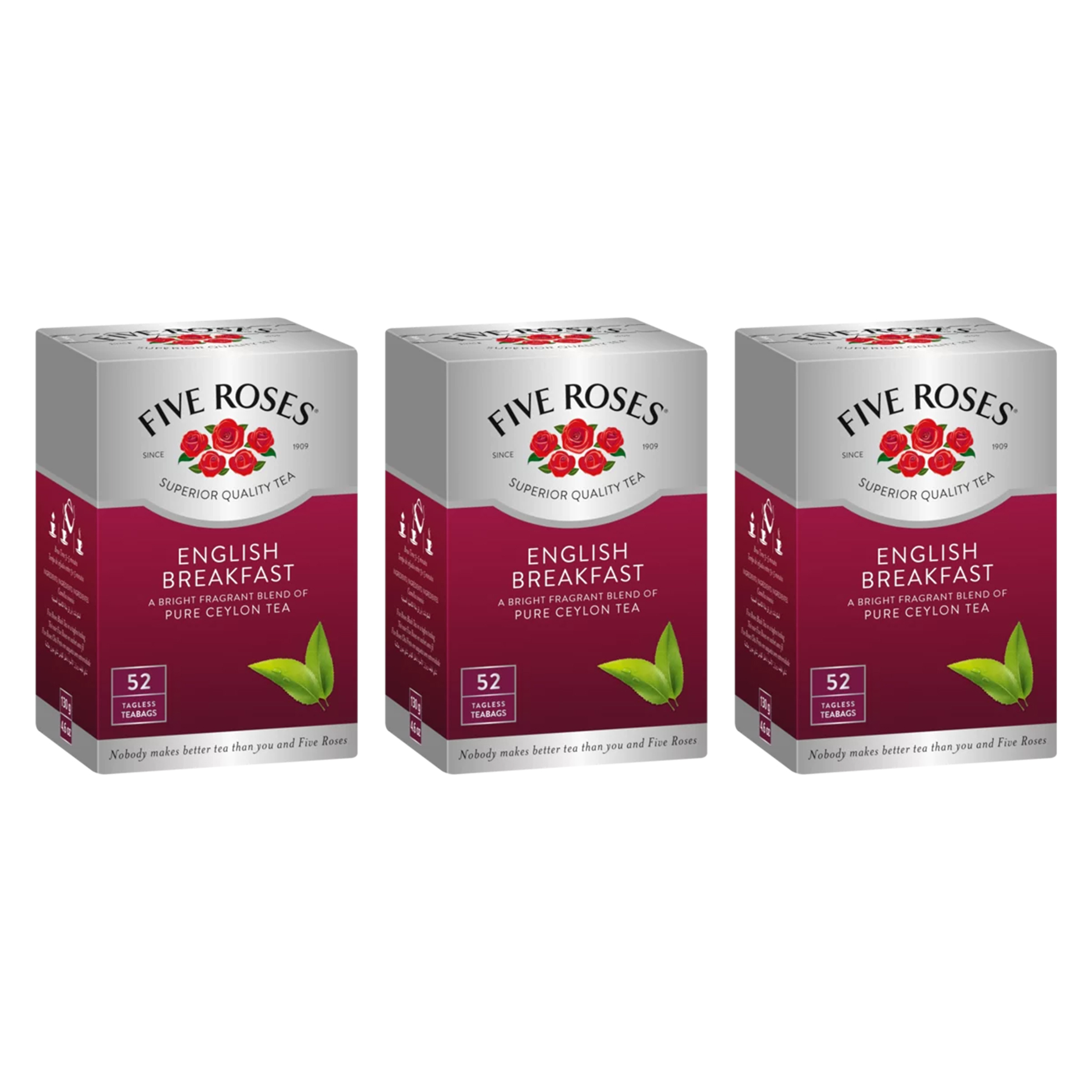 Five Roses 3x 52's Tagless Classics Tea Bags | OneDayOnly