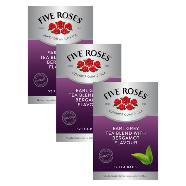 Five Roses Tea Packs Five Roses 3x 52's Tagless Classics Tea Bags | OneDayOnly