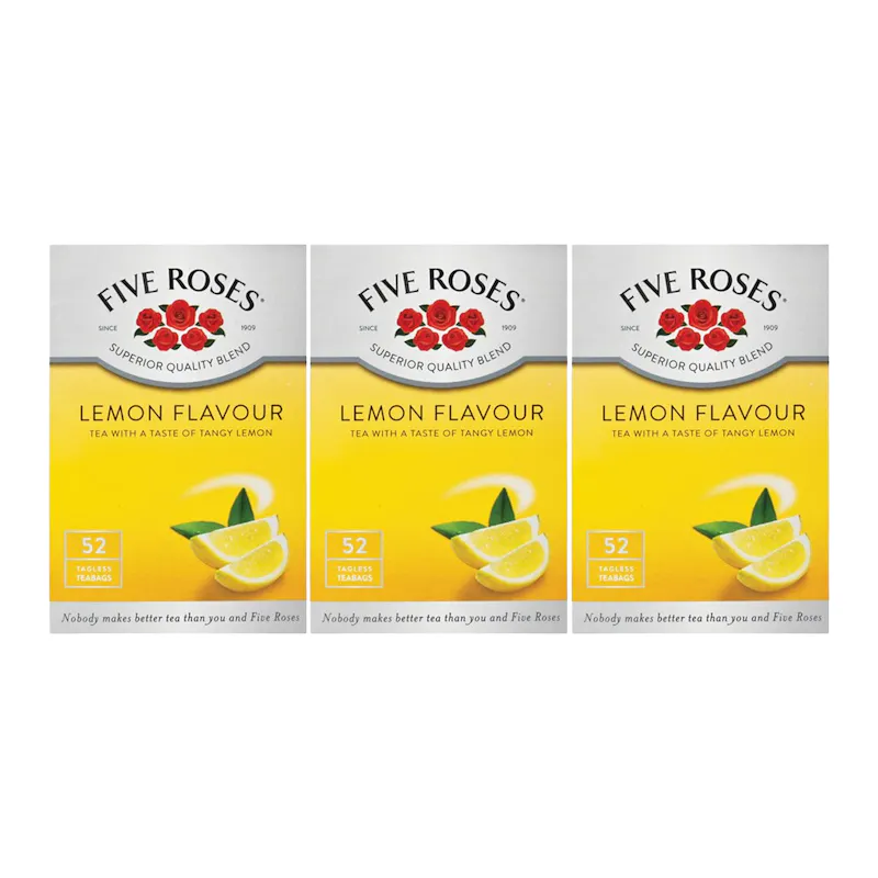 Five Roses 3x 52's Tagless Flavoured Tea Bags | OneDayOnly