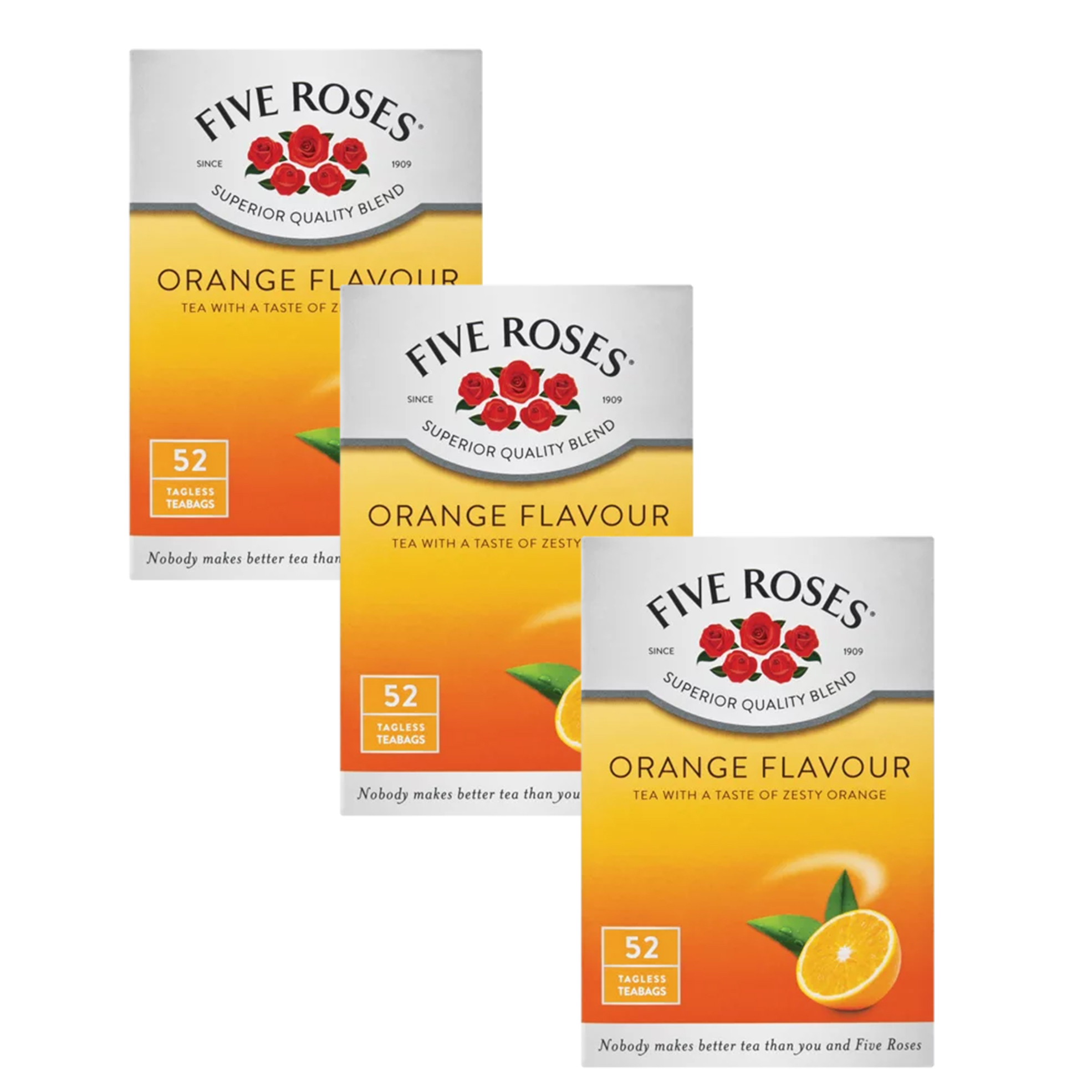 Five Roses 3x 52's Tagless Flavoured Tea Bags | OneDayOnly