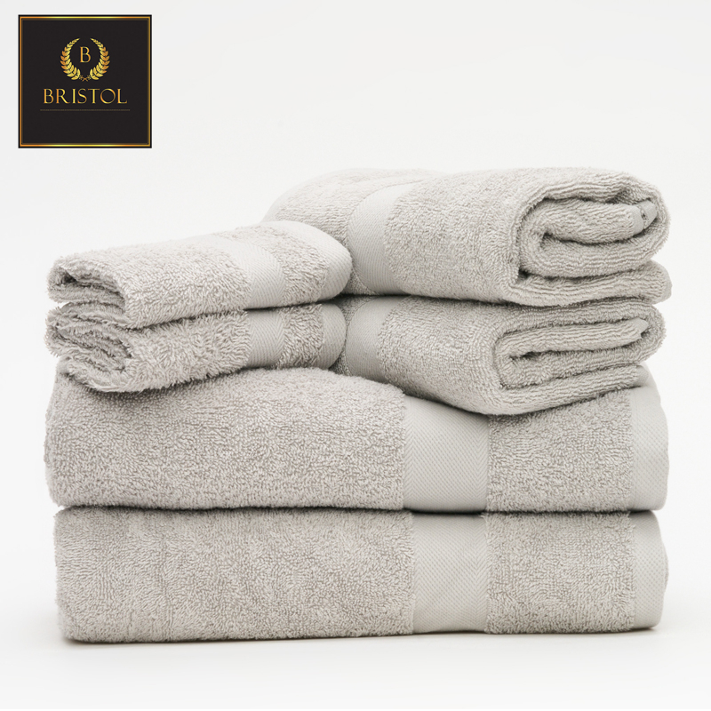 6-Piece 500gsm 100% Cotton Towel Set