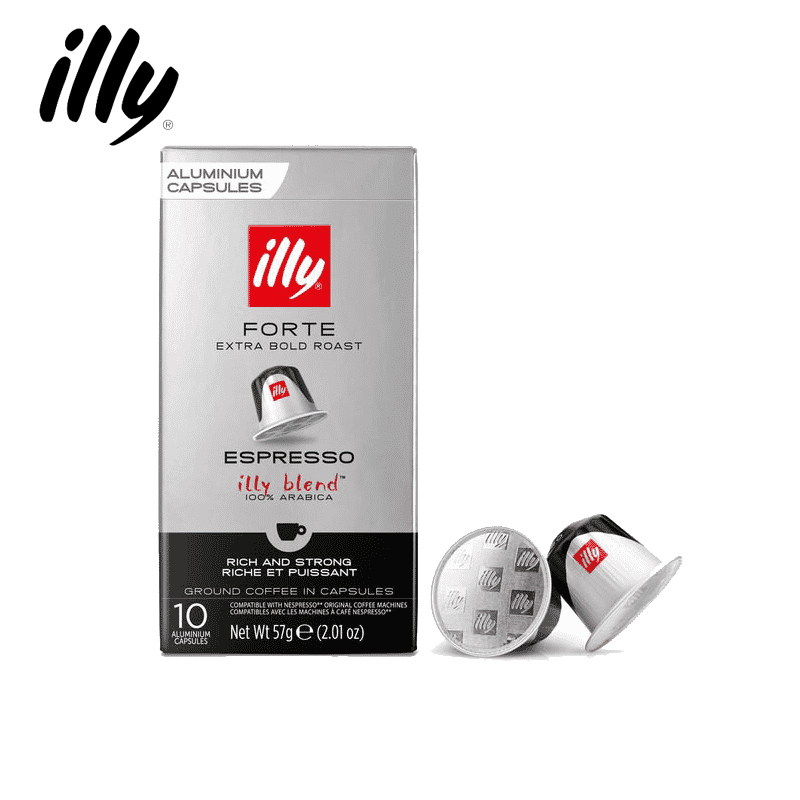 10x 10's Forte Espresso Nespresso Compatible Aluminum Coffee Capsules
