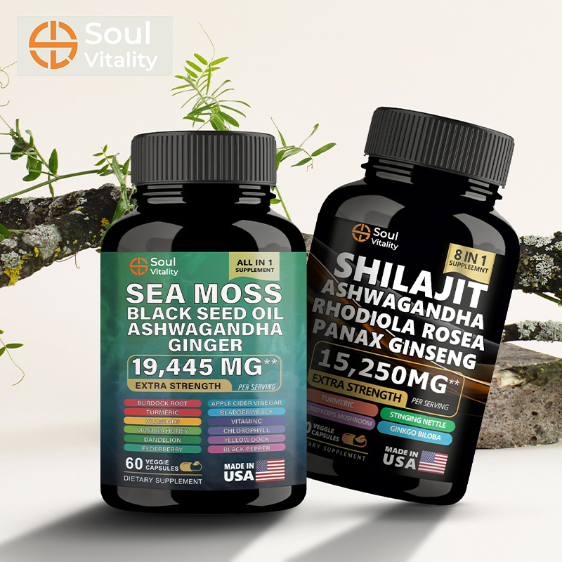 2-Piece Seamoss Vitality Supplement Bundle