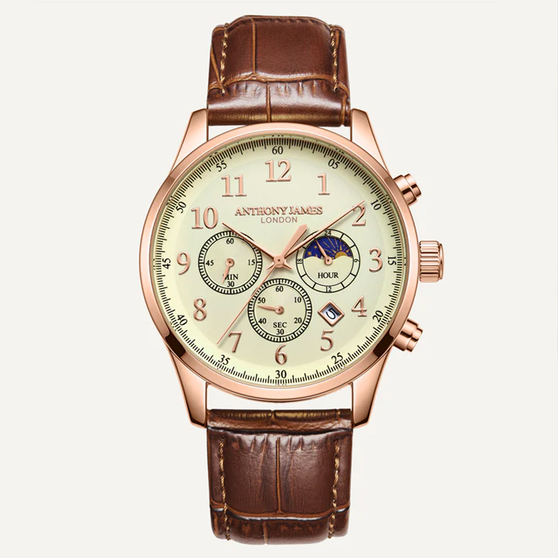Men's Hand Assembled Day/Night Chronograph  Watch