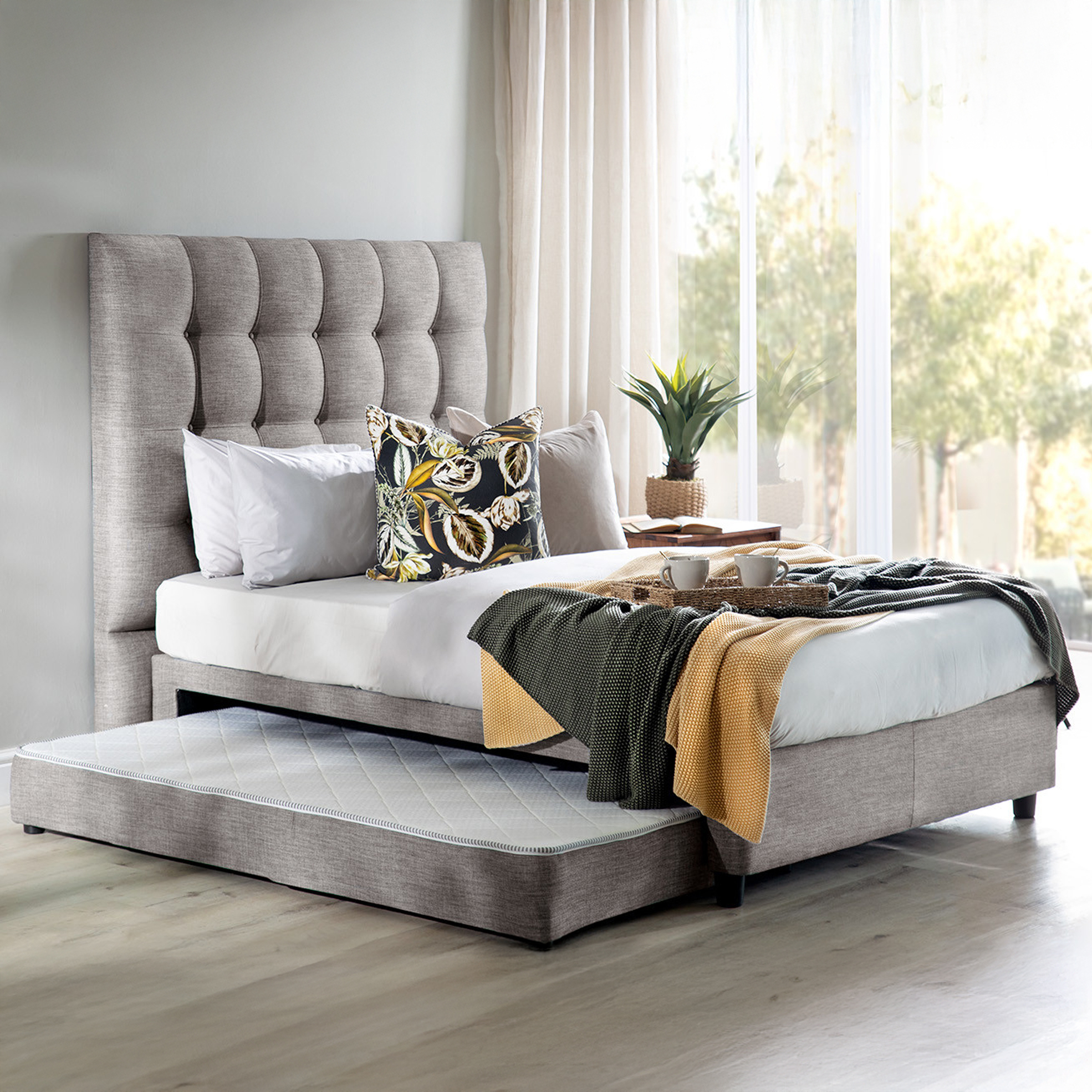 Dual Function Bed with Headboard