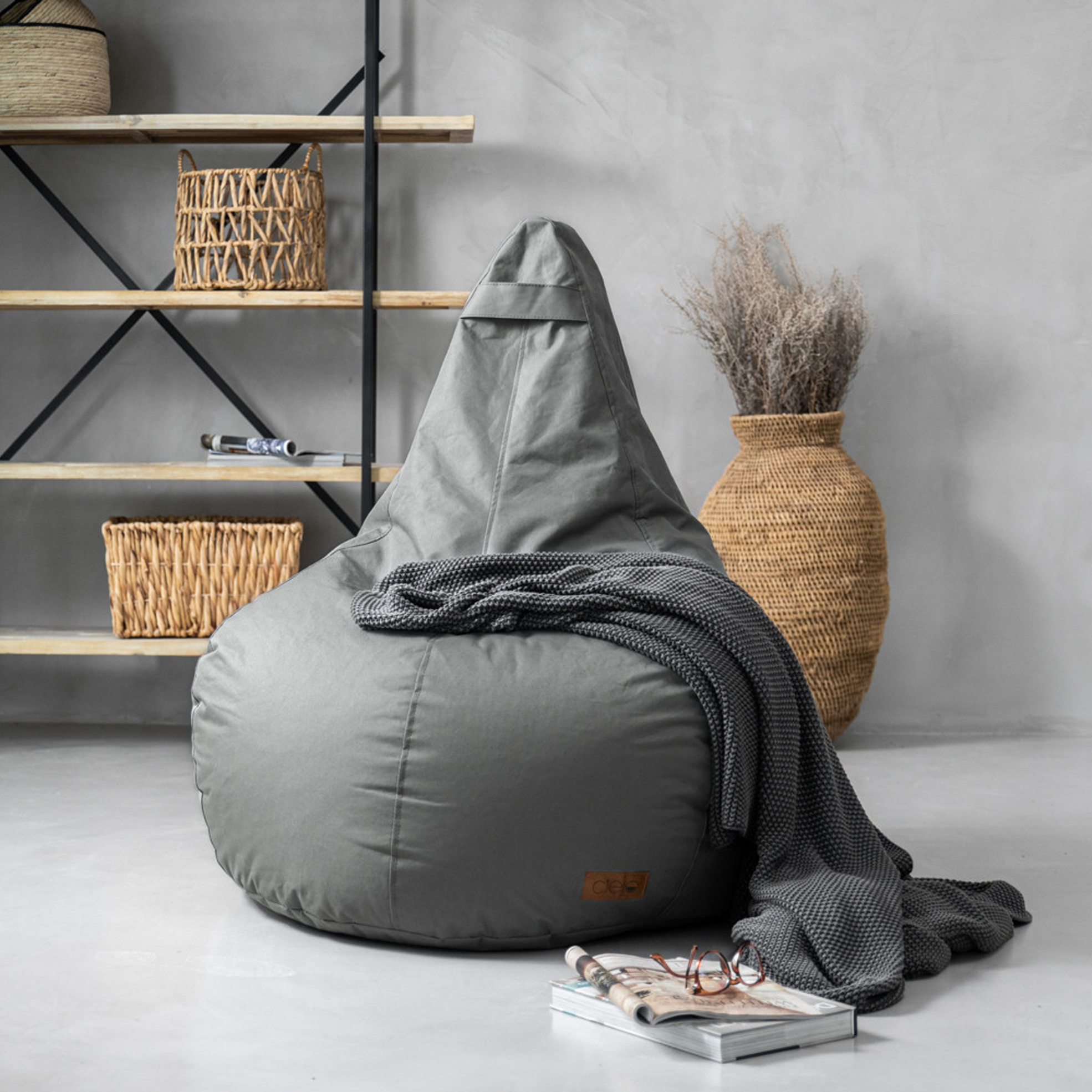 Indoor and Outdoor Pear-Shaped Bean Bag