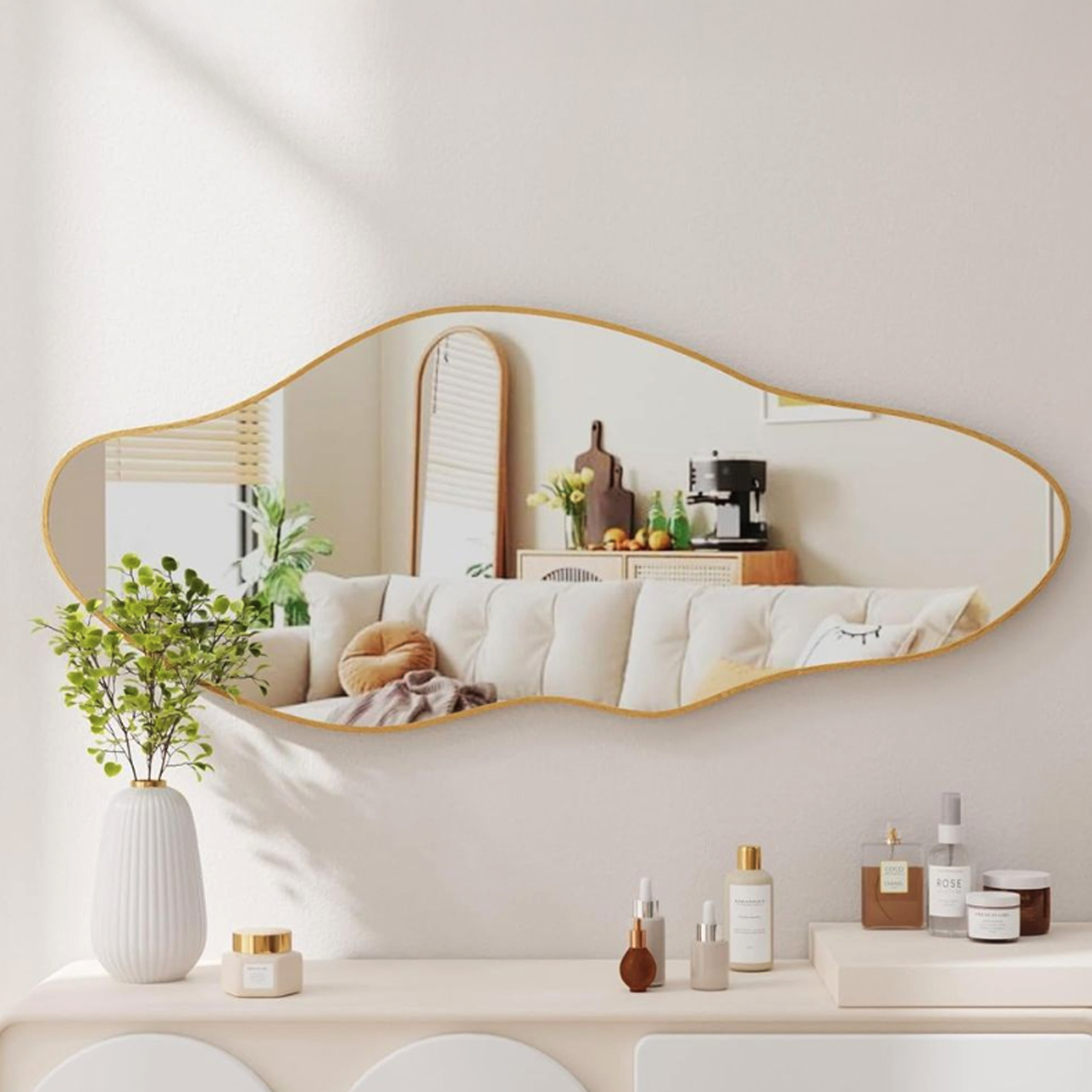 Asymmetrical Wall Mirror