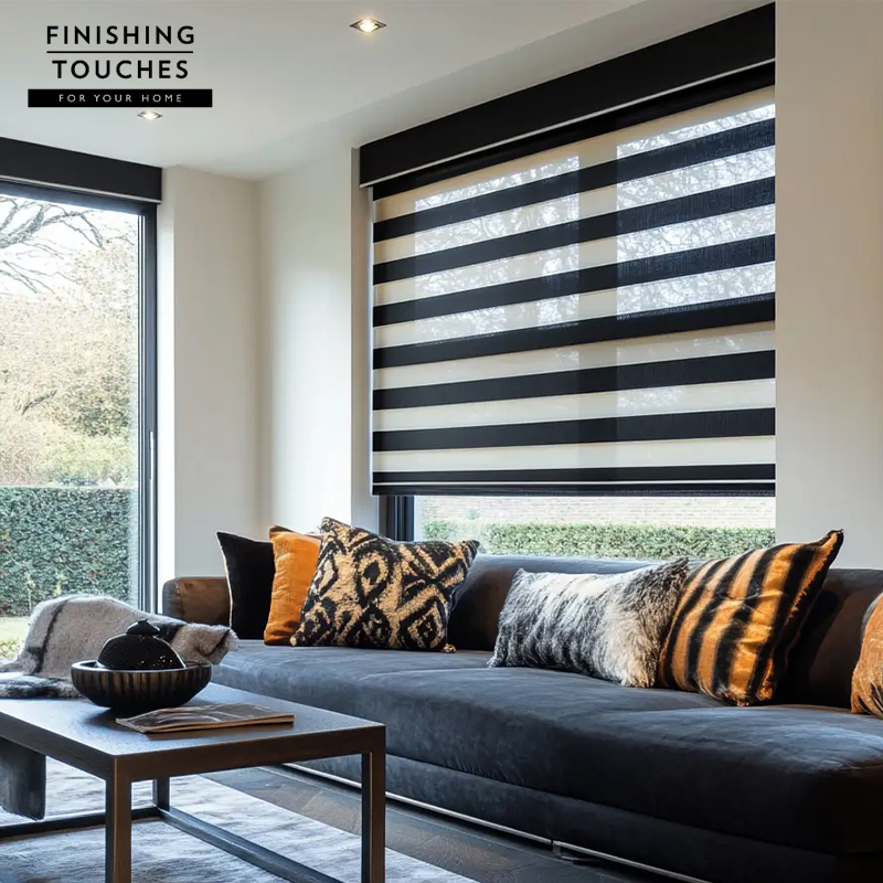 Day & Night Embossed Leaf Roller Blind