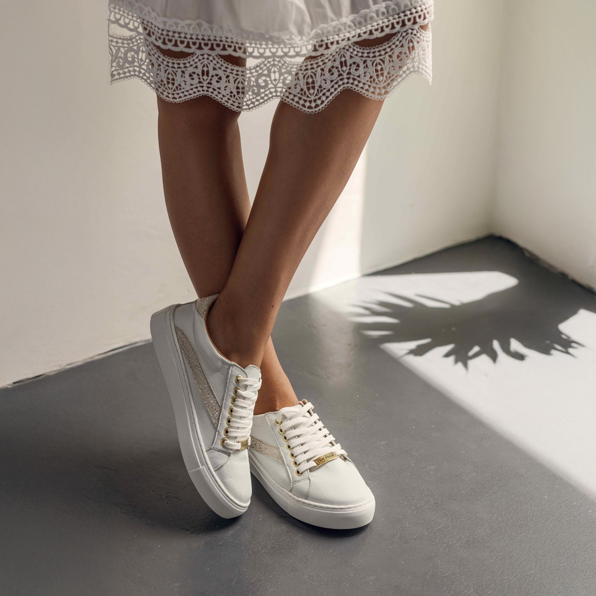 Ladies Genuine Leather Eden Sneakers