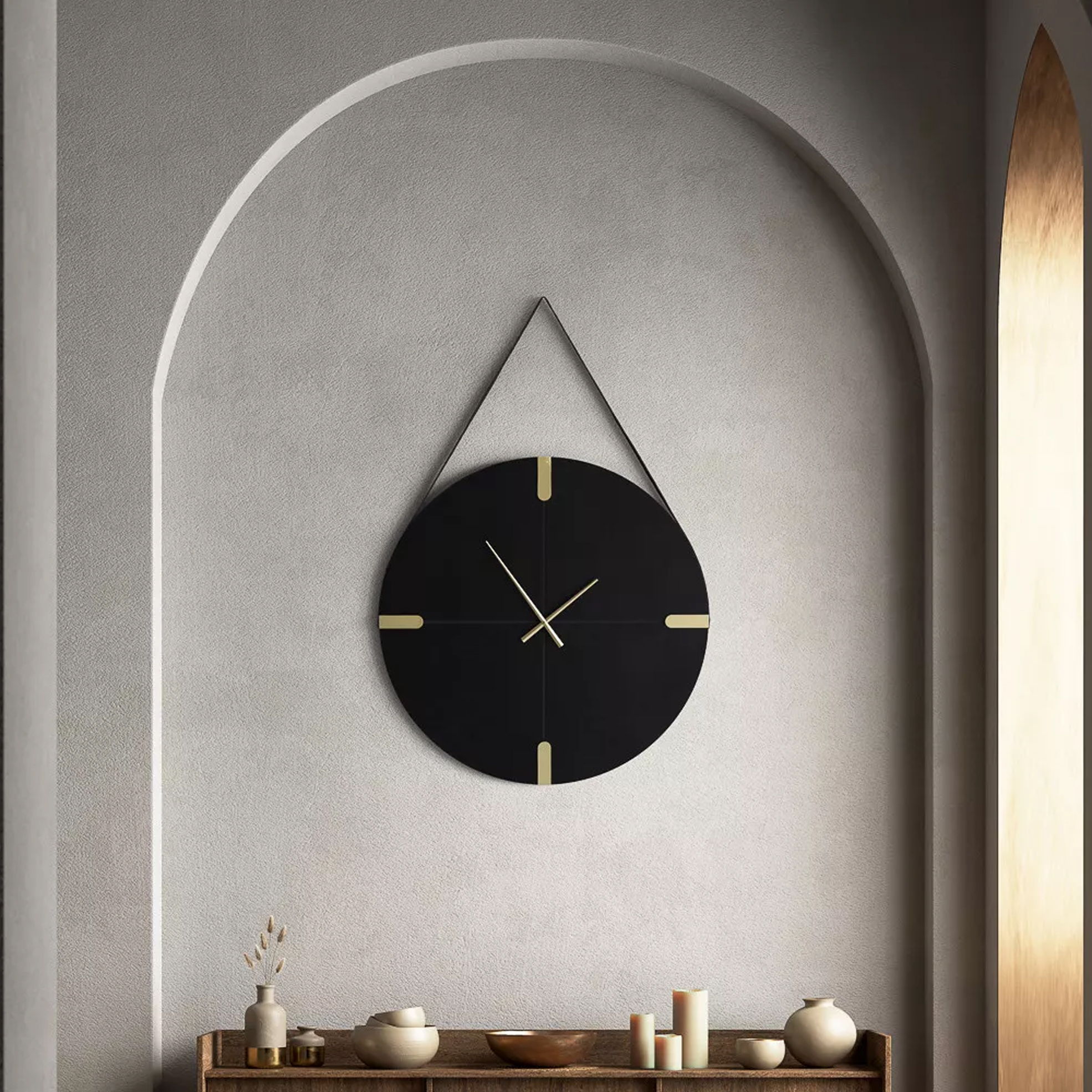 Minimal Black Clock