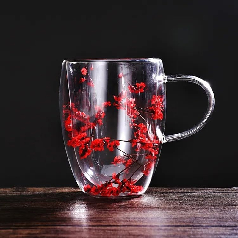 Bevvy 350ml Double Walled Bright Poppies main image 1