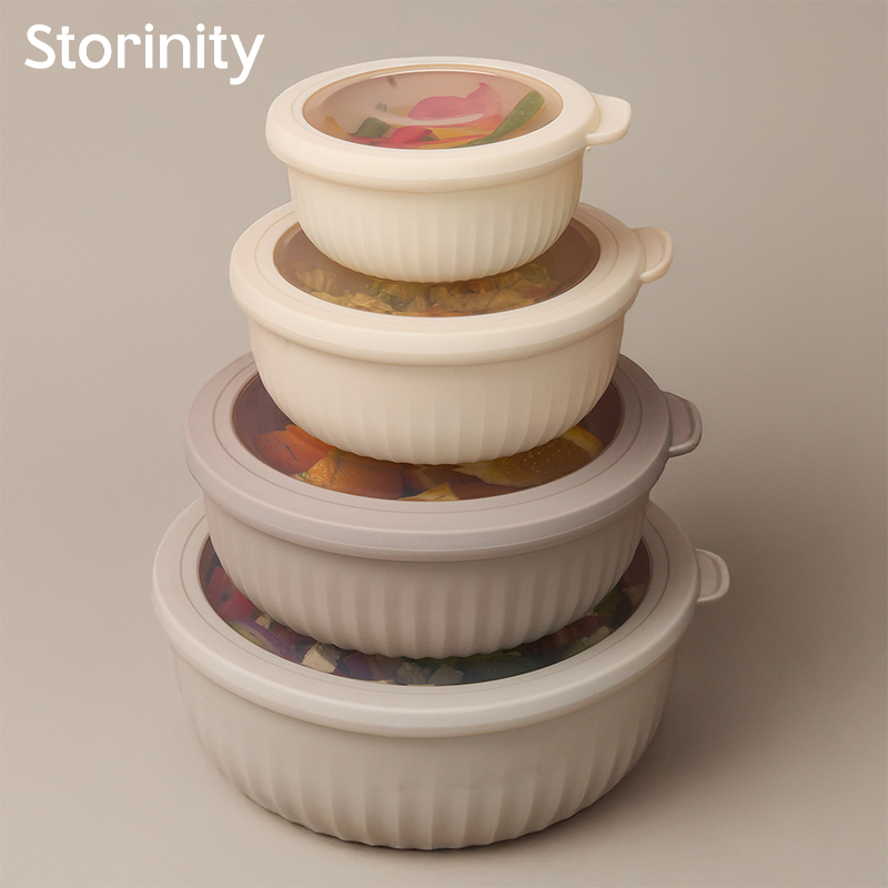 8-Piece Airtight Nesting Bowls with Lids