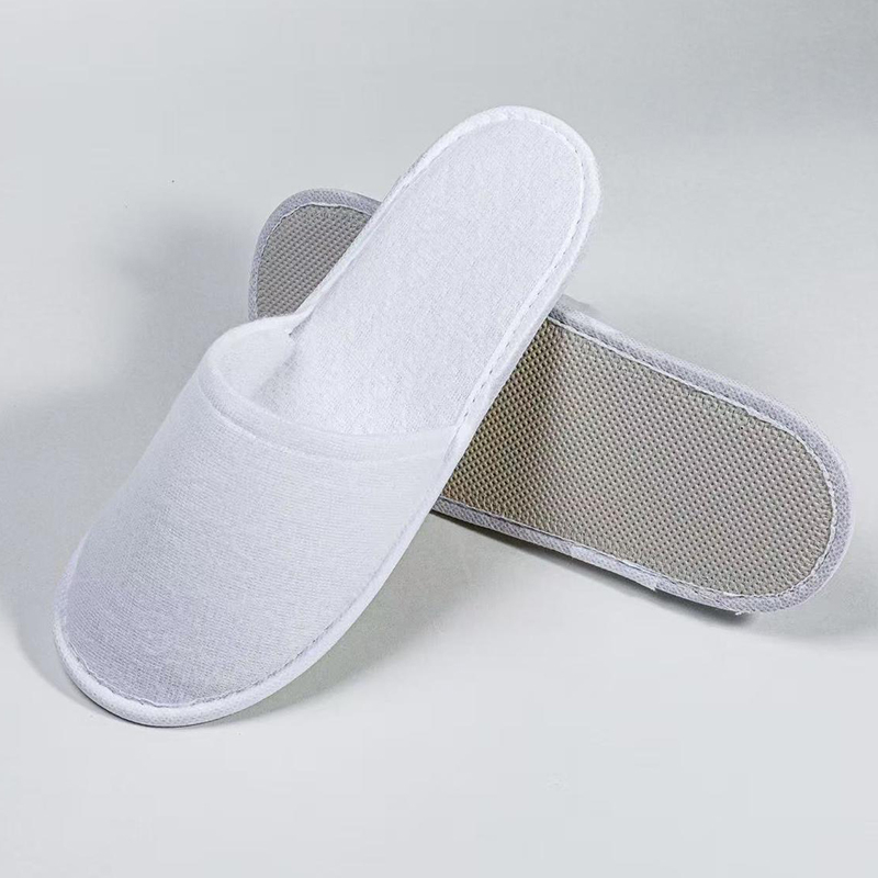 10x Unisex Polyester Terry Disposable Slippers