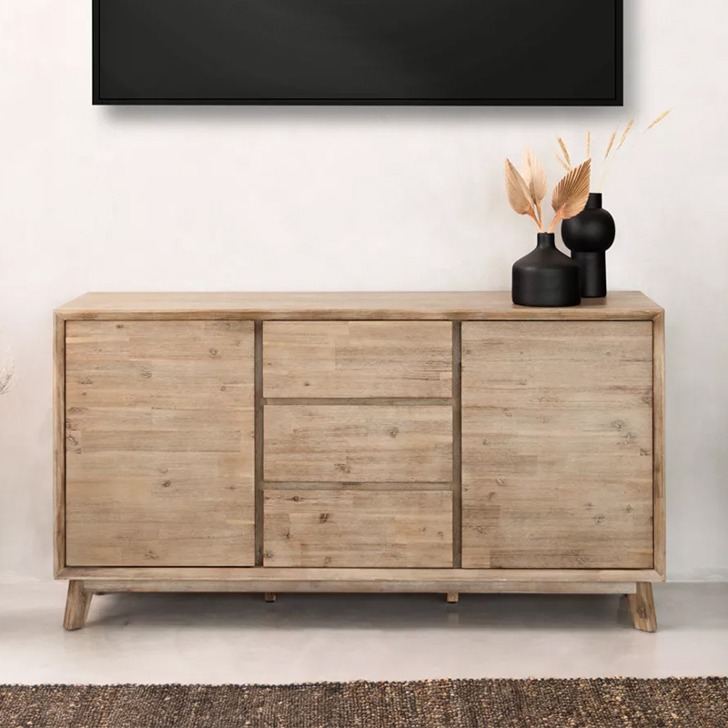 Acacia Wood Sideboard