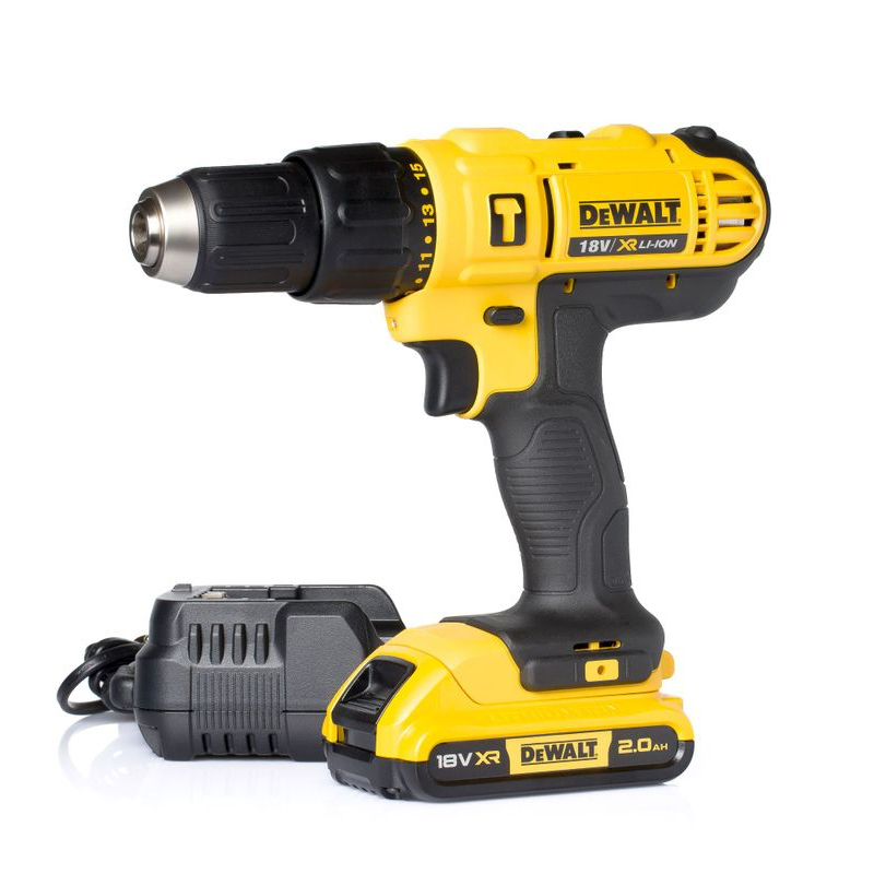 18V XR Cordless Hammer Drill Driver with Battery (Model: DCD776D1-QW)