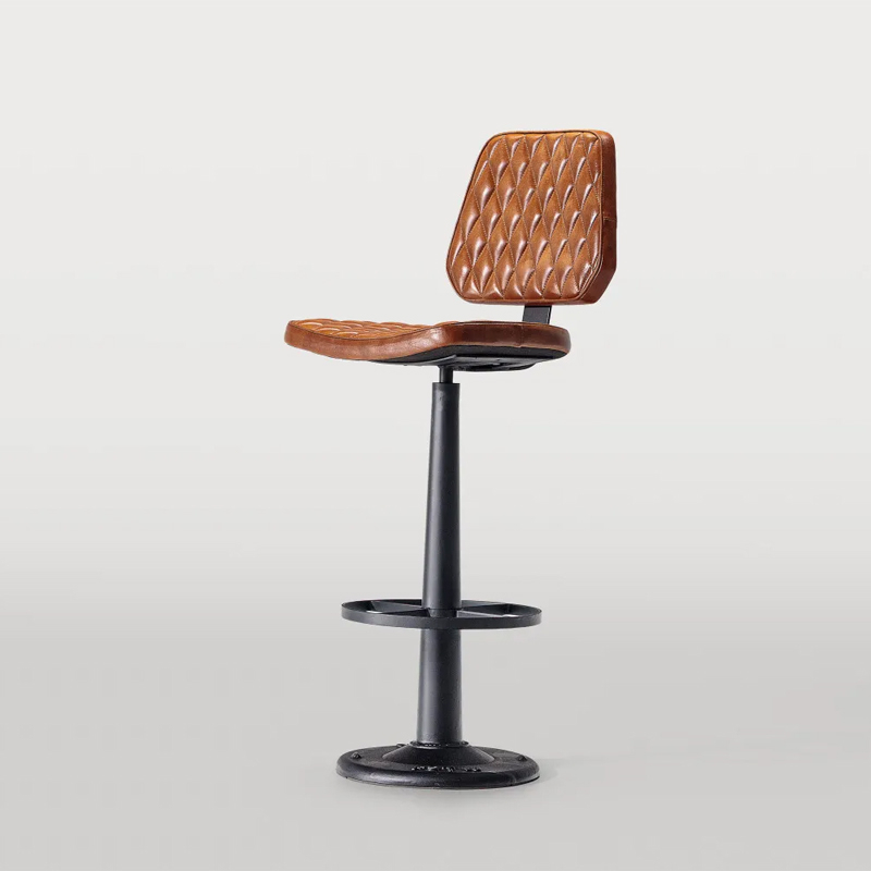 Leather Bourbon Bar Stool