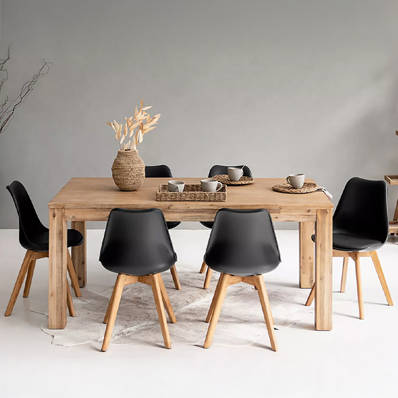 1.8m 6-Seater Solid Acacia Wood Dining Set