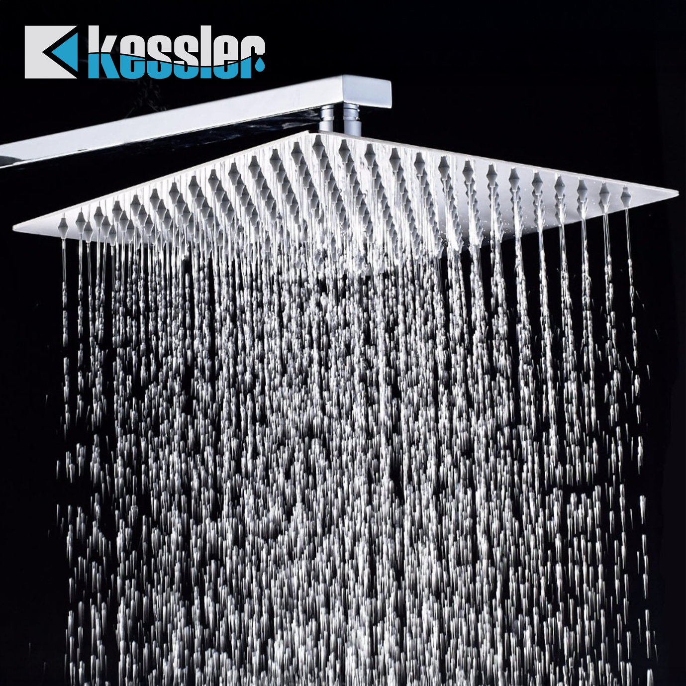 Round or Square Stainless Steel Shower Head and Arm