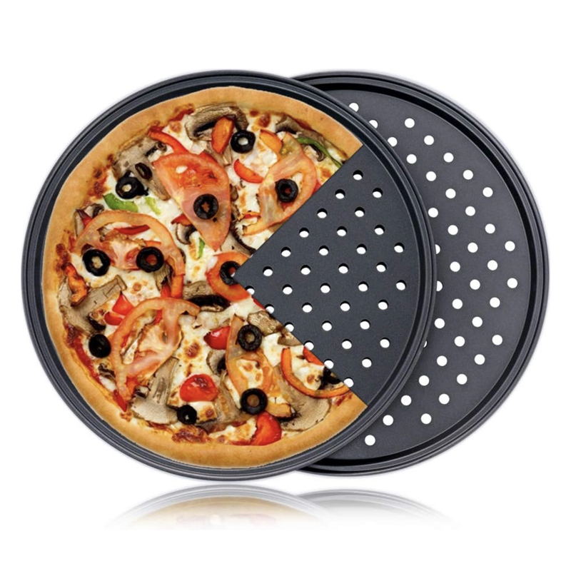2x 32cm Non-Stick Pizza Pans