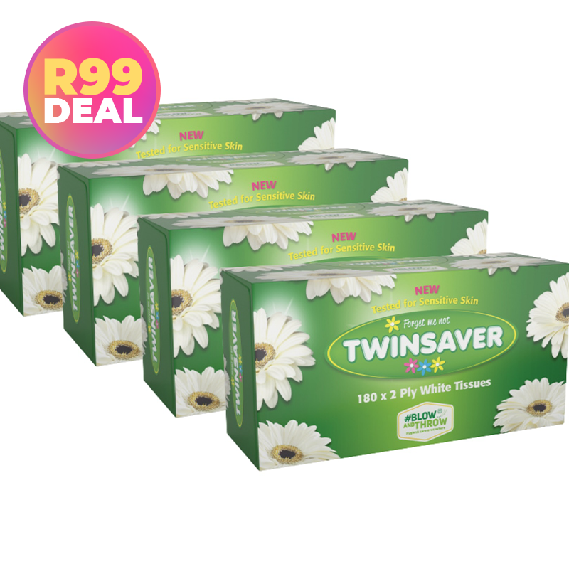 18% off on Twinsaver 4x 180's Facial Tissues | OneDayOnly