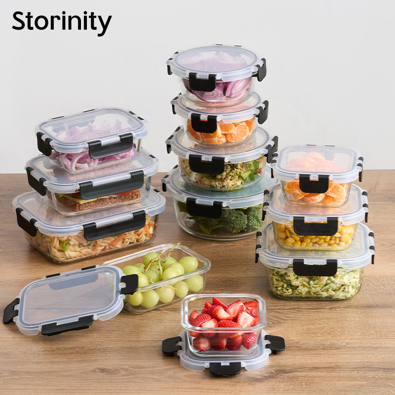 24 or 32-Piece Air Tight Glass Storage Containers