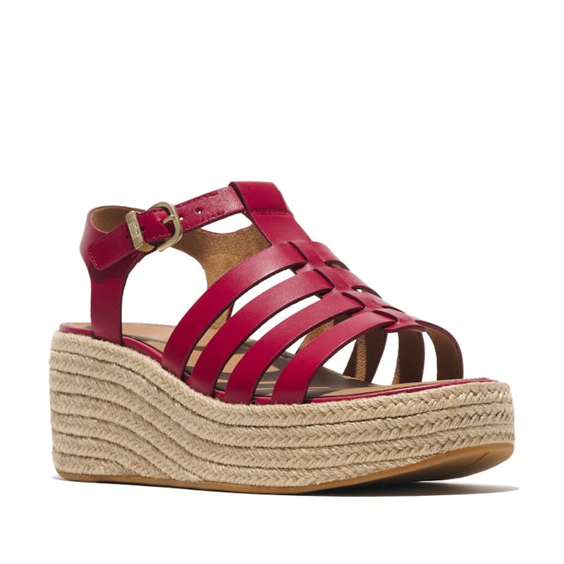 Cappuccino Platfforms Wedge Espadrille Fisherman Sandal Lea
