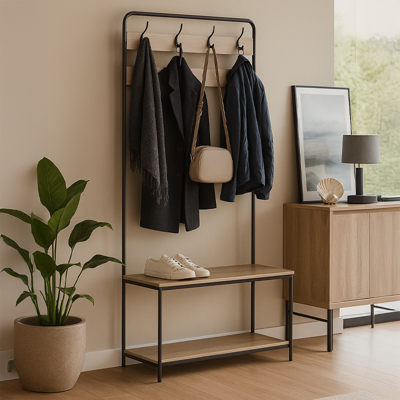 Dublin Entryway Rack with Shelves
