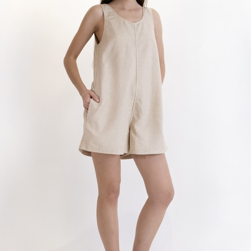 Ladies Linen Playsuit