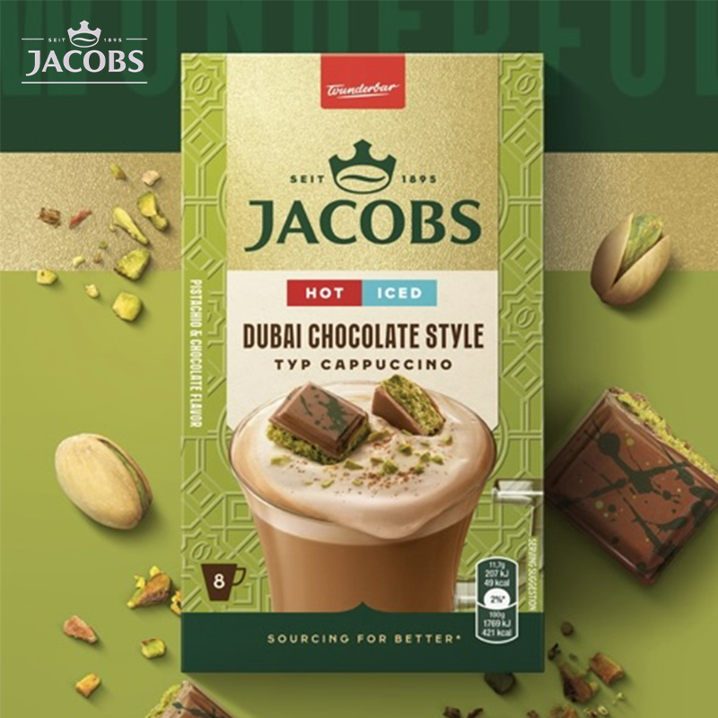 5x 8's Dubai Chocolate Cappuccino Instant Coffee Sachets