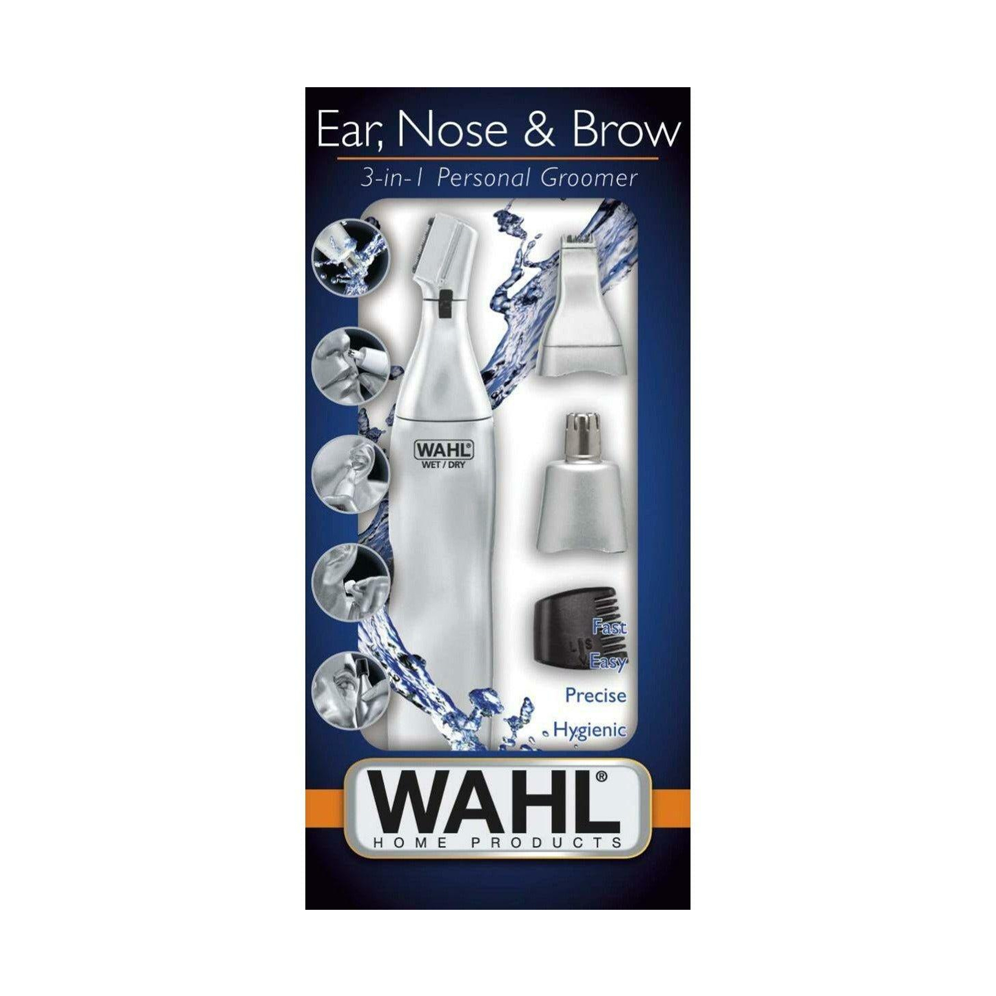 6-Piece 3-in-1 Ear, Nose & Brow Trimmer Kit