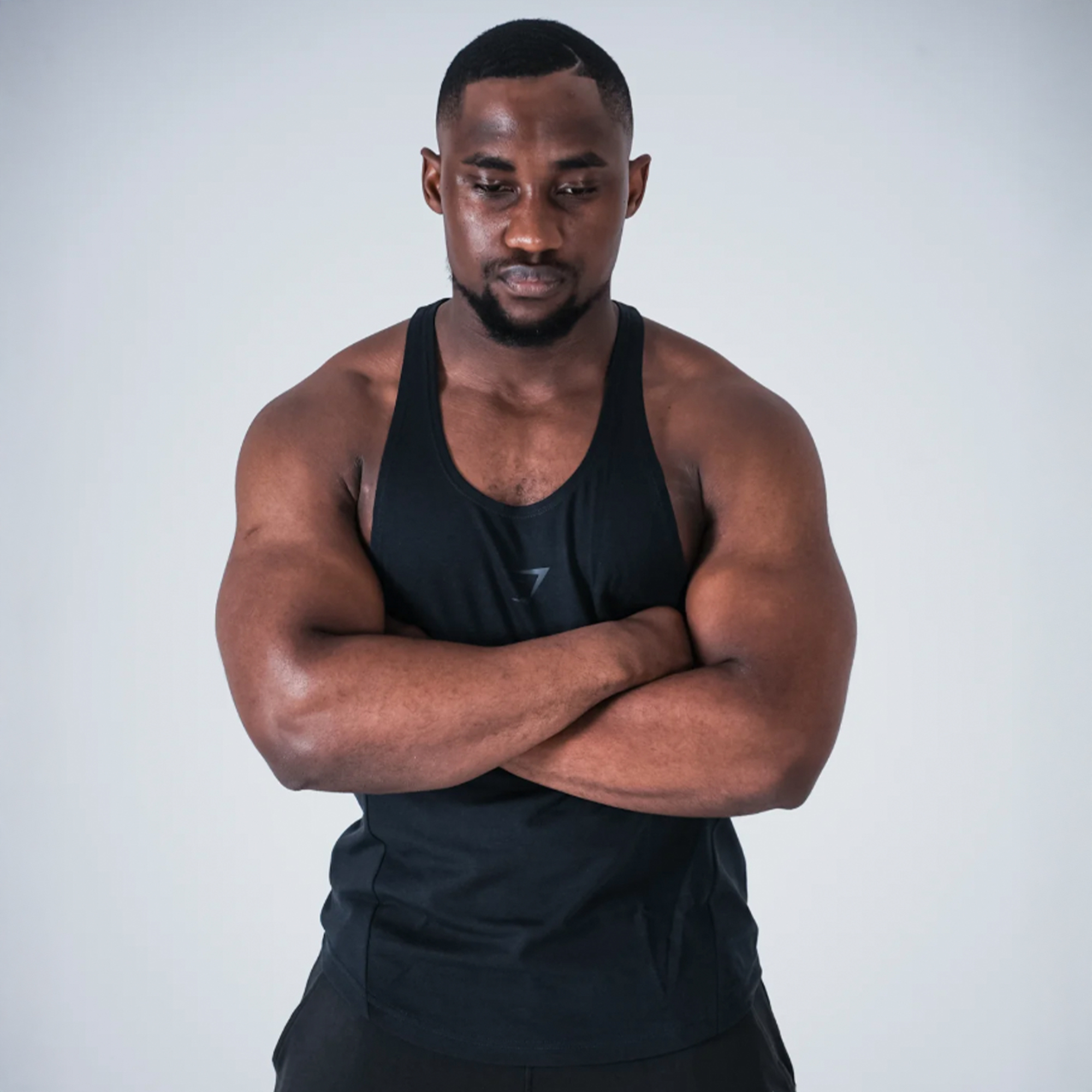 Men's Black Stringer Vest