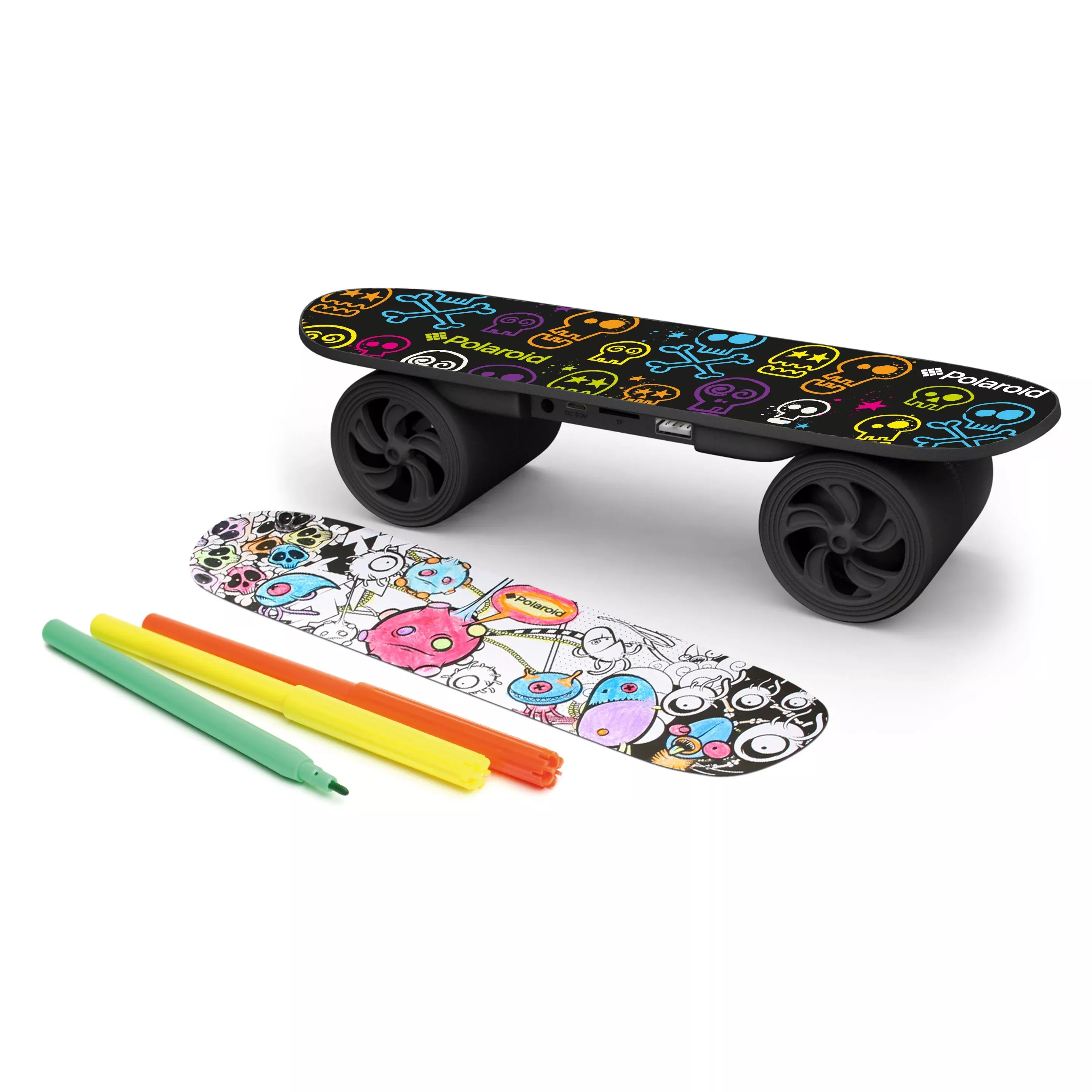 Wireless Bluetooth Create Your Own Design Skateboard Speaker