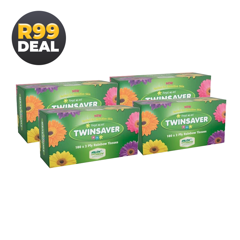 18% off on Twinsaver 4x 180's Facial Tissues | OneDayOnly