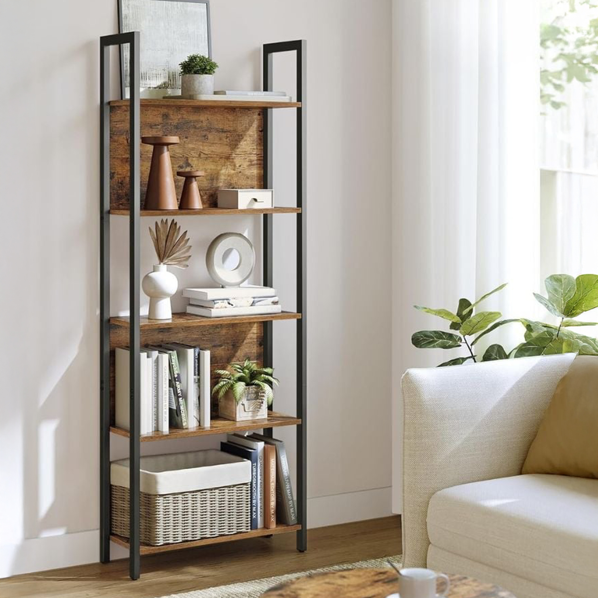 5-Tier Taipei Standing Storage Display Bookcase
